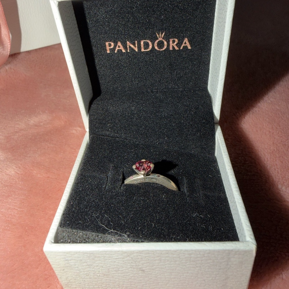 Pandora Sparkling Heart Ring